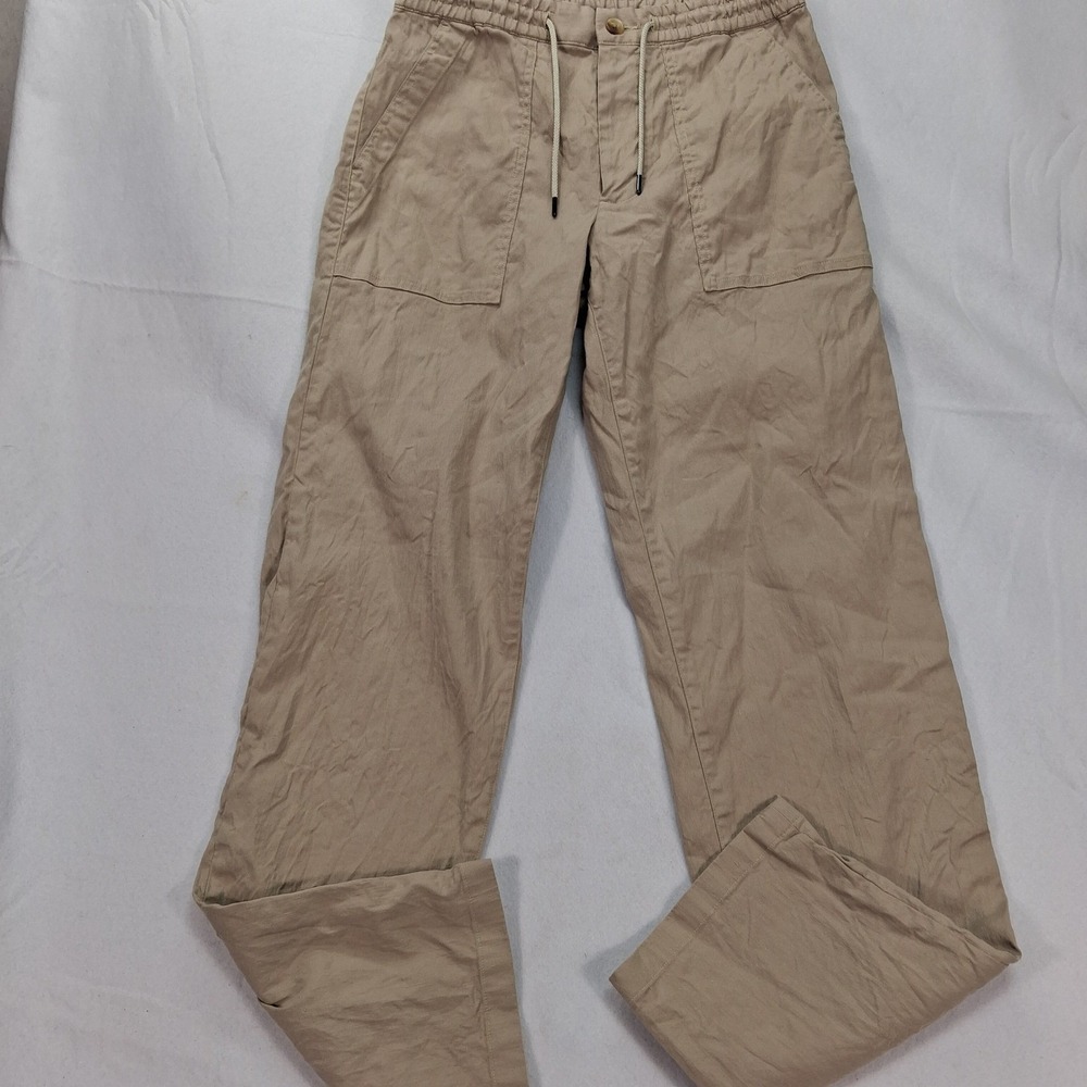Proper Cloth Linen Pants Mens 32 Bergamo Beige Cotton Stretch Twill EUC